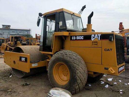الصين مدحلة الأسفلت من جهة ثانية كاتربيلر CS-583C المزود