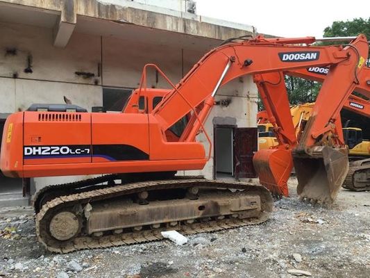 طول ذراع الرافعة 5700 مم DOOSAN DH220 21400kg آلة حفارة مستعملة المزود