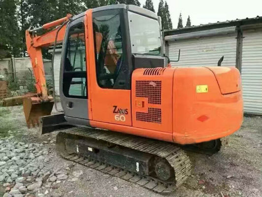 ZX60 دلو 0.3m3 سعة 6Ton Mini مستعمل هيتاشي حفارة المزود