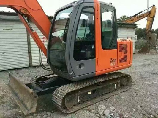 ZX60 دلو 0.3m3 سعة 6Ton Mini مستعمل هيتاشي حفارة المزود