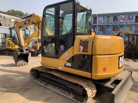 0.3m3 دلو 5800kg كاتربيلر 306D تستخدم حفارة مجنزرة المزود