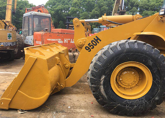 162kw تحميل مصنّف 5000kg CAT 950H الجرافة المستعملة ذات العجلات المزود