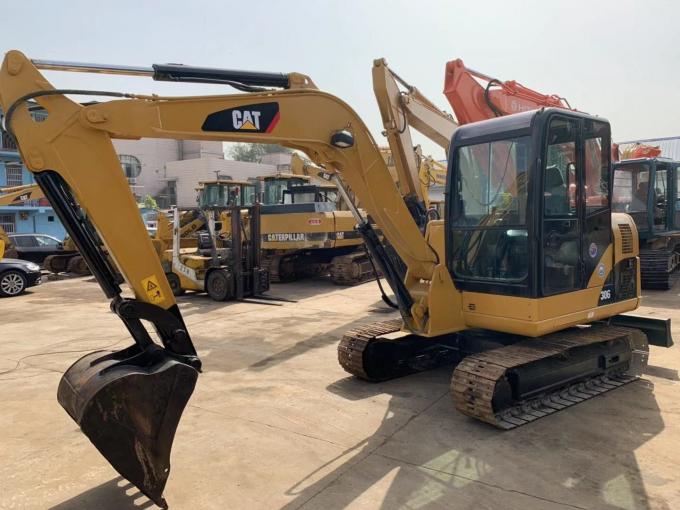 0.3m3 دلو 5800kg كاتربيلر 306D تستخدم حفارة مجنزرة 1